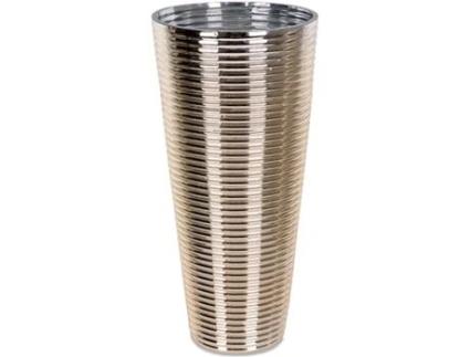 Vaso de Cristal Dourado 40Cm Sevilha MOSTRA CASA
