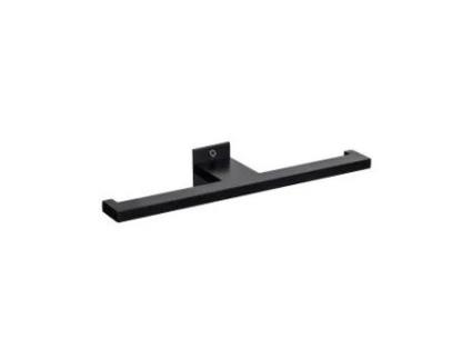 Porta Rolos Duplo e Toalheiro Slim Black JNF