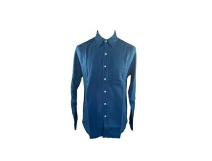 Camisa de Homem COLORFUL STANDARD Organic Flannel Azul (L)