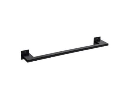 Toalheiro Slim Black 600Mm JNF