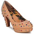 Miss LFire  Escarpim SHOWGIRL  Bege Disponível em tamanho para senhora. 36,41.Mulher > Calçasdos >Sapatos de Salto