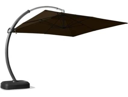 Guarda-Chuva de Jardim ELIOS PARASOLS de Braço de Alumínio com Haste descentralizada 3,5 X 3,5 M Anti Uv Copenaghen Brown (3,5 x 3,5m)
