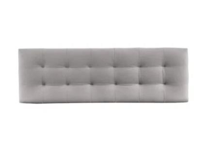 Cabeceira estofada VERSALLES para Cama 120 ado Microfibra AquaClean Grey ( 145 x 50 x 7 cm)