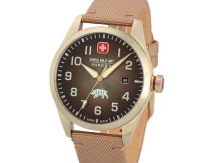 Relógio masculino bege têxtil Smwgn2102310 SWISS MILITARY HANOWA