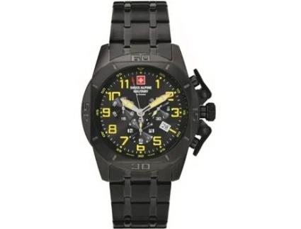 Relógio Masculino Aço Inoxidável Preto Sam7063.9174 SWISS ALPINE MILITARY