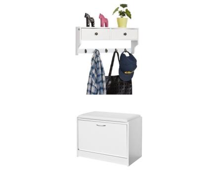Sapateira com bengaleiro fsr16-w+frg178-w sobuy