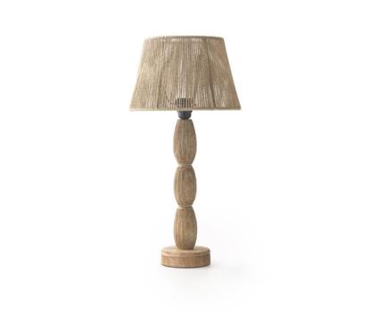 Lâmpada de mesa de juta