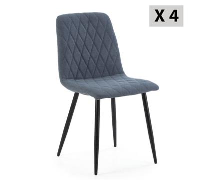 Conjunto de 4 cadeiras de jantar abril estofadas