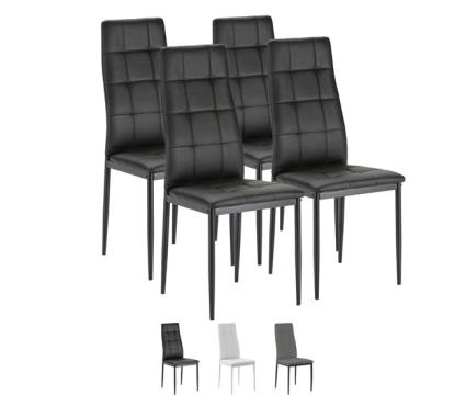 Conjunto de 4 cadeiras de jantar chelsea