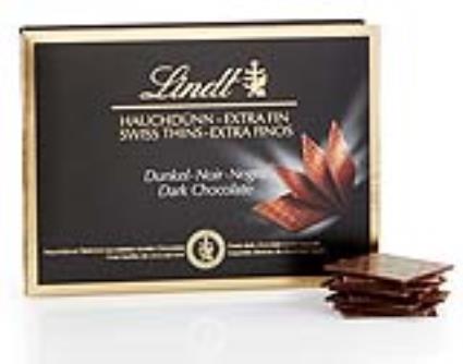 Bombons Lindt Swiss Thins Negro 125g
