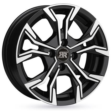 Jante de alumínio racer carver 7.5x18 5x112 et44 preto brilhante