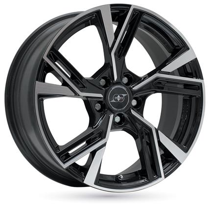 Jante de alumínio infiny individual stadt 8x18 5x100 et38 preto polido