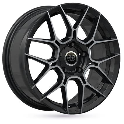 Jante de alumínio infiny traxx 7.5x17 5x108 et35 preto brilhante