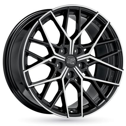 Jante de alumínio msw 74 8x18 5x120 et29 preto brilhante