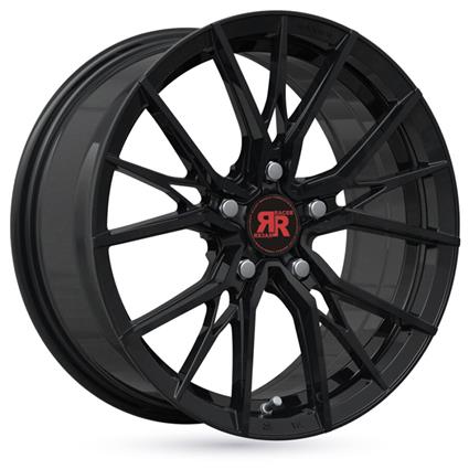 Jante de alumínio racer driven 8x18 5x108 et45 preto brilhante