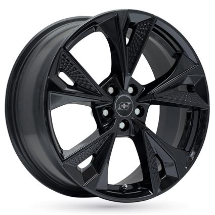 Jante de alumínio infiny individual ringen 7.5x17 5x112 et36 preto brilhante