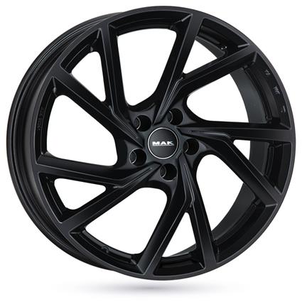 Jante de alumínio mak kassel 8x18 5x114.3 et47 preto brilhante