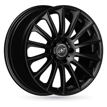 Jante de alumínio infiny individual stuttgart 7.5x17 5x112 et45 preto brilhante