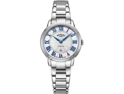Relógio feminino prata aço inoxidável Cambridge Lb05425/07 ROTARY