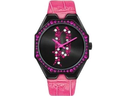 Relógio feminino rosa couro real Moana Pewla2008202 POLICE