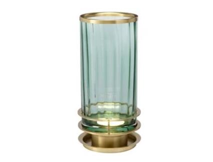 Lâmpada de Mesa QUINTIESSE Qn-Arno-Verde-Ac Aço Arno Vidro Óptico Gx53