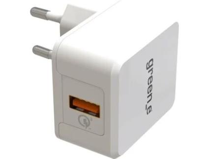 Adaptador Usb GREEN_ E Cs Quick Charge 3.0 1 - Branco