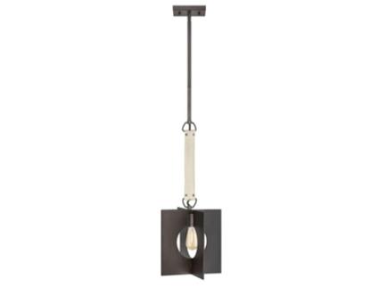 Lâmpada Pendente HINKLEY Qn-Ludlow-1P-Gr Ludlow Steel E27
