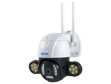 Câmera de Segurança Ip ESCAM Qf233 3Mp Panorâmica Visão Noturna Cor Wi-Fi Branco