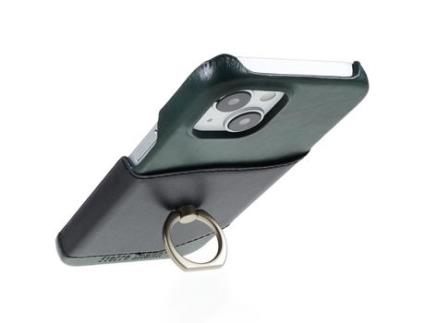 Capa para iPhone 14 FIERRE SHANN Pele Sintética Verde