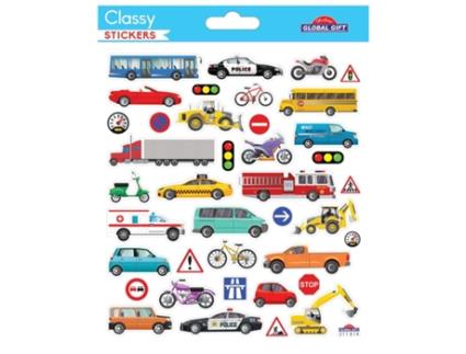 Adesivos Veículos Glitter e Dourado GLOBAL GIFT