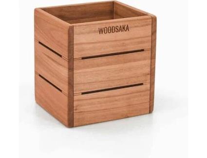 Porta-canetas WOODSAKA 3Line Cerejeira (8.5x7.5x9 cm)