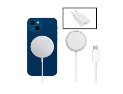 Carregador Base Type-C Fastcharge Wireless para iPhone 13 PHONE CARE Magnética Branco