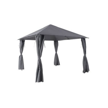 Tenda 'shamal' poliéster cinza 2,7 x 3 x 3 m