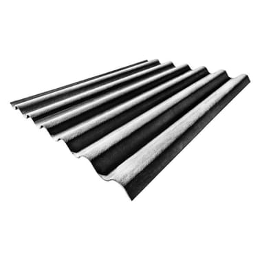 Placa de cobertura fibrocimento grande onda cinzento Euronit 200 x 110 cm