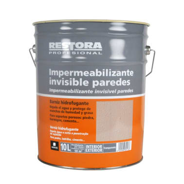 IMPERMEABILIZANTE PAREDES RESTORA PRO 10 L INVISÍVEL