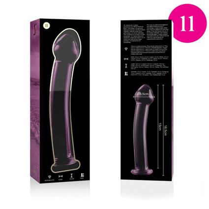 NEBULA SERIES BY IBIZA? - MODELO 11 DILDO VIDRO BOROSILICADO 16 X 3 CM ROSA