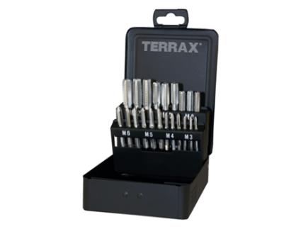 Terrax-A245006-Conjunto De 21 Torneiras Manuais Retificadas M Din 352 Hss