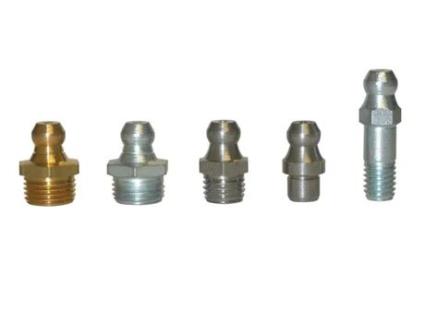 UMETA-1120907-25-25 Graxadeiras Hidráulicas Retas Din 71412 Tipo H1 (R.M8X1,0 X L.15 X Ø9 Aço Inoxidável)