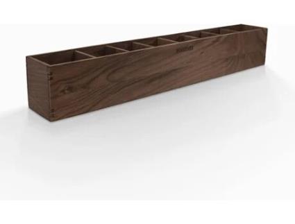 Porta-canetas Ajustável de 8 Secções WOODSAKA Reka Nogueira (58.2x8.4x9.2 cm)