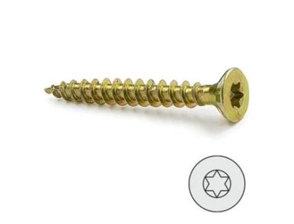 Parafuso de rosca de madeira principal chato Torx longo 60 mm de diâmetro 4,5 mm UCAFIX