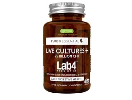 Igennus Pure & Essential Live Cultures+ Lab4 Probiotics 30's