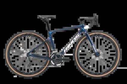 Bicicleta de cascalho de carbono RINOS Sandman3.0 Shimano R7000 Azul 53 cm