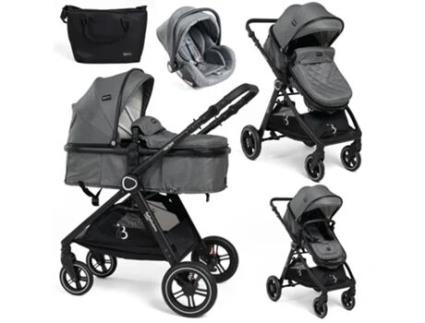 Carrinho de Bebé Trío 3 em 1 0-22 kg Nicea Gray BEBELISSIMO