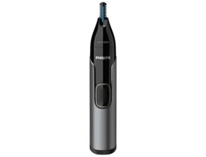 PHILIPS Nt365016 Aparador de Pelos Nariz/Orelhas/Sobrancelhas Preto e Cinza