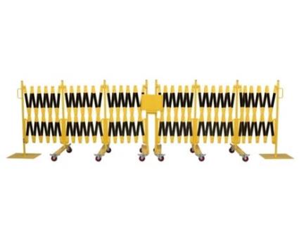 Conjunto DANCOP 2 unid. Barreira expansível amarelo-preta 8,0m