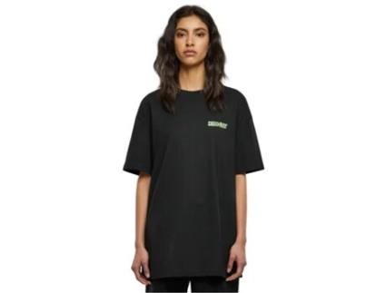 T-Shirt de Mulher DAYS BEYOND Oversized Boyfriend Sweet Preto (XL)