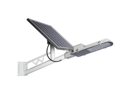 Luminária Solar de Rua 60W ELEDCO Sensor de Movimento Controle Remoto Luz Neutra 4000K Autonomia 8-15 Horas