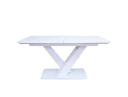 Mesa de Jantar Extensível Aristide 200 Pequenina 160/200X90X77 Cm Extração Central Mdf-Fuê Placa de Vidro 65 kg de Peso Máx. CASA VITAL