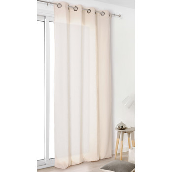 Cortinados TOILE ASP.LIN  Branco Disponível em tamanho para senhora. 135x260 cm.Casa >Cortinados