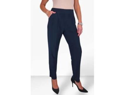Camisola de Mulher PAULO DUE Smart Office Trouser With On Elastic Azul (38)